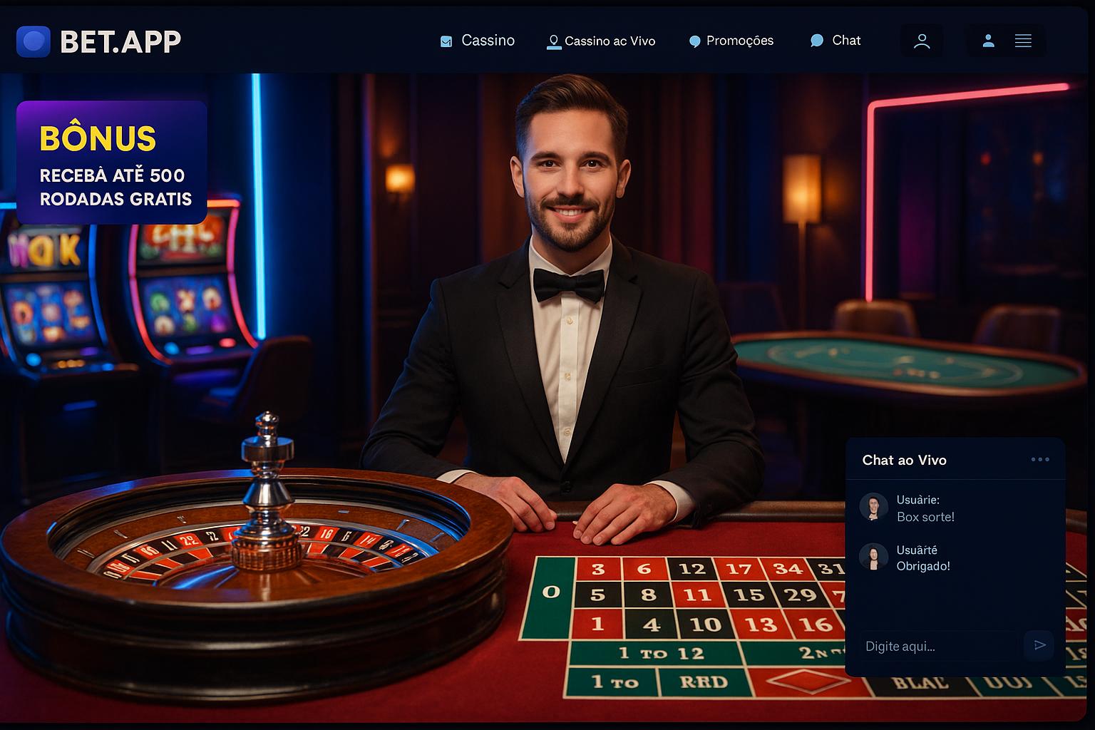 O BET.APP Live Casino lança promoções regularmente