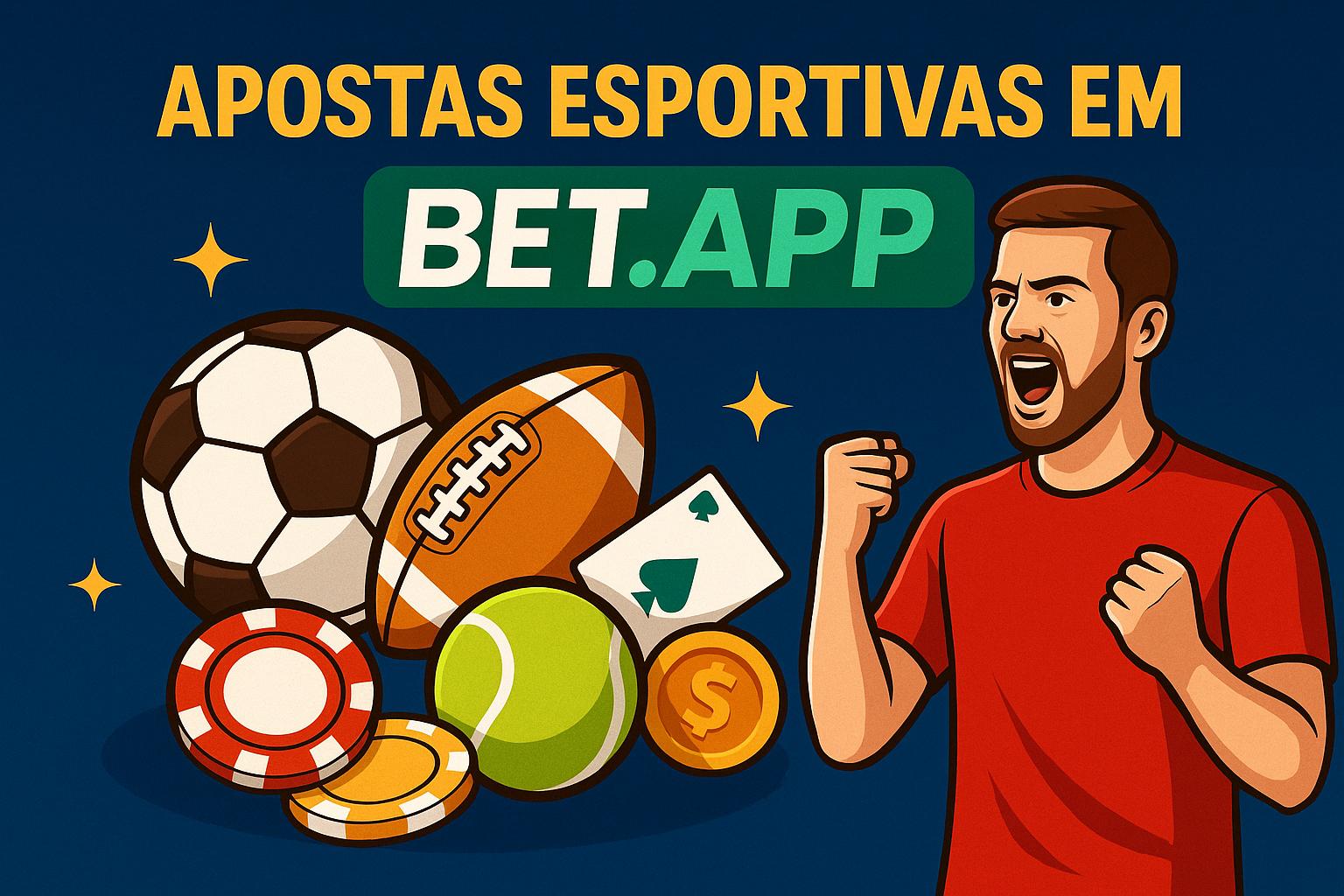 Aposte em apostas esportivas no cassino online BET.APP